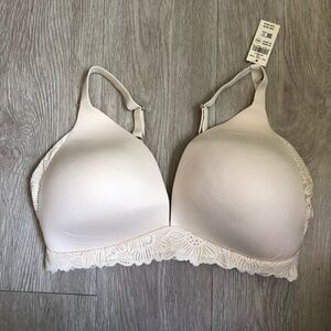 Sunnie by Aerie Nude Wireless Lace Bra 36DDD